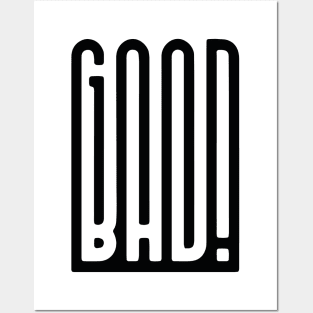 Good or Bad? Black version Posters and Art